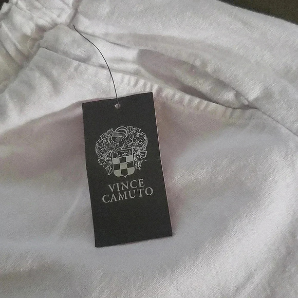 Boho 2XL White Linen Wide Leg Pockets Drawstring Shabby Chic New - Picture 3 of 7